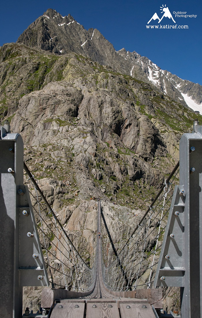 Wędrówka na most Triftbrucke, Szwajcaria, www.katiraf.com