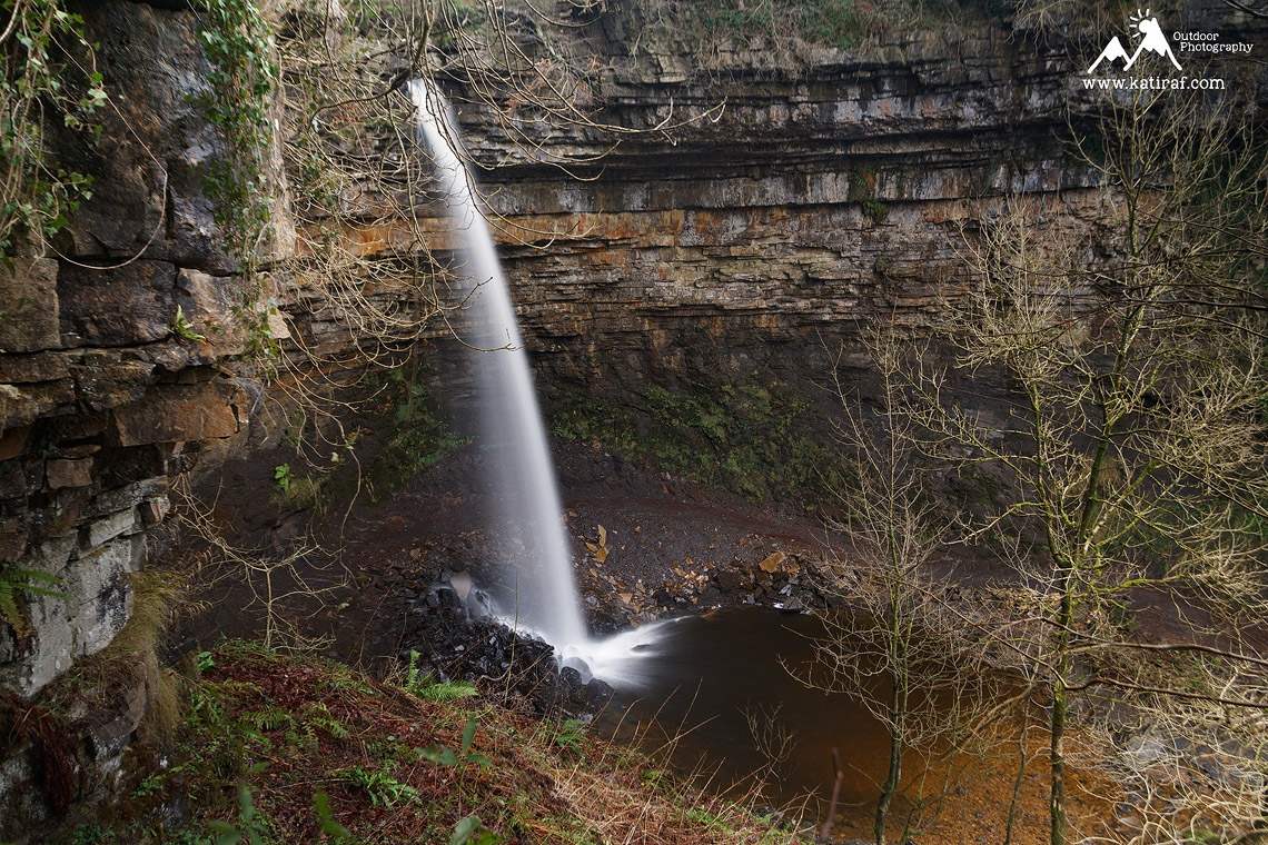 Wodospad Hardraw Force, Park Narodowy Yorkshire Dales, Anglia (Grudzień 2014) www.katiraf.com