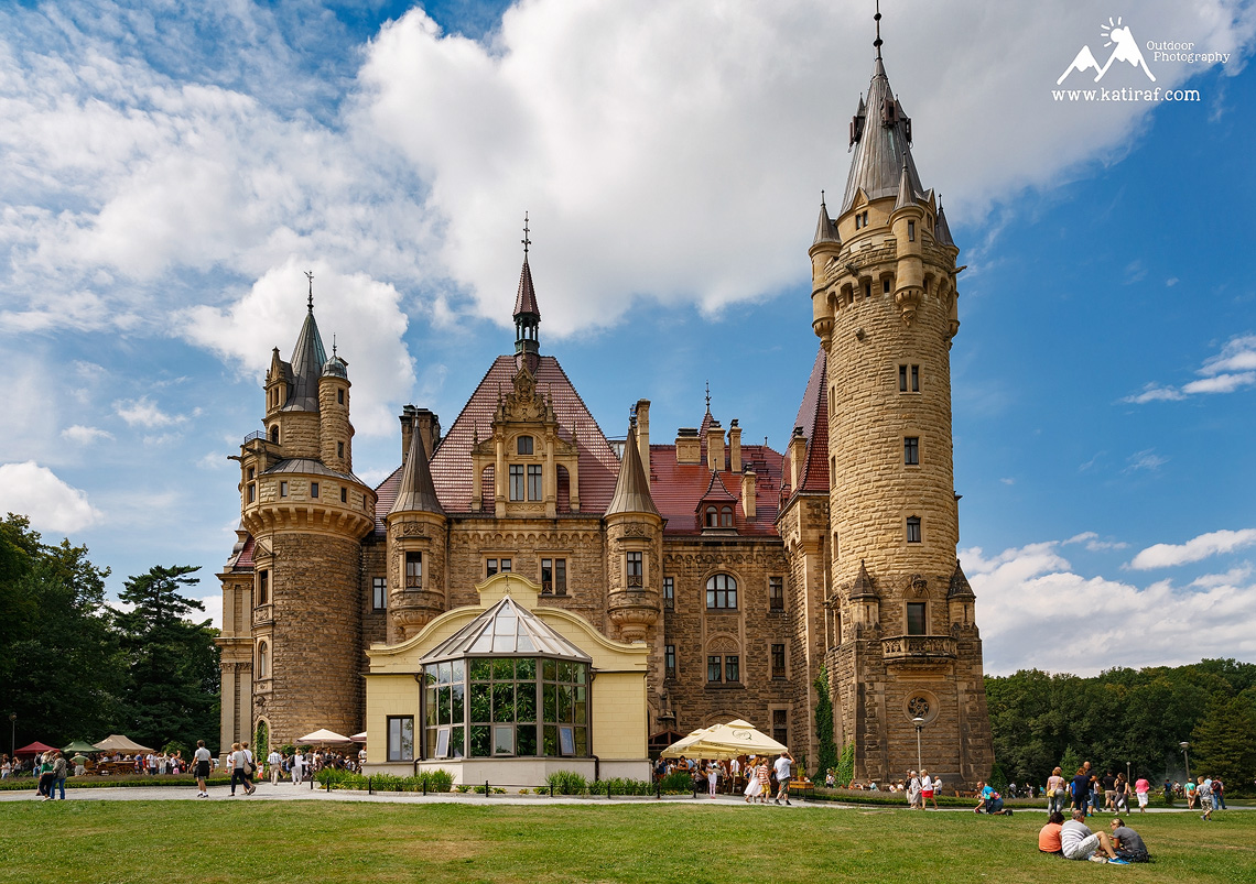 Zamek Moszna, Pałac w Mosznej, Opolskie, Polska, Dolny Śląsk, www.katiraf.com