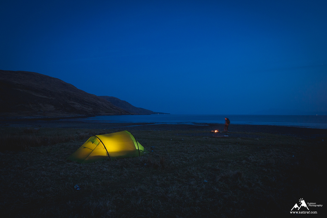 Plaża Camasunary Bay Wyspa Skye, wędrówka i wild camping, katiraf.com