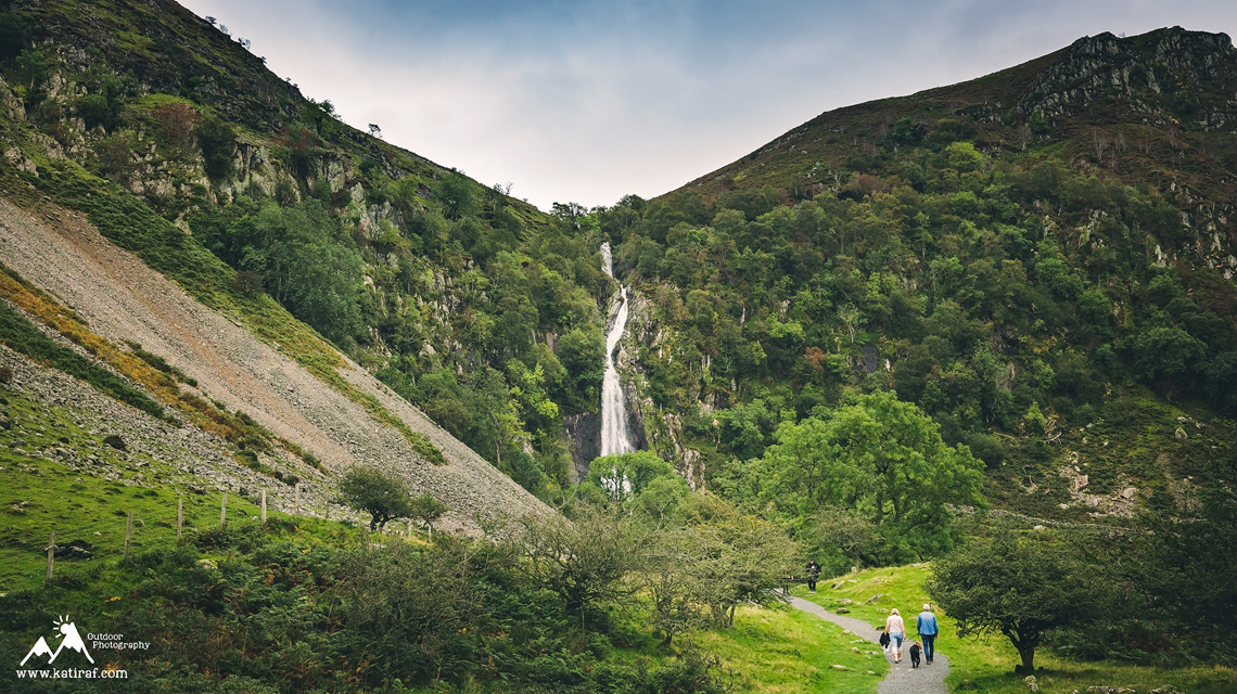 Wodospad Aber Falls, Gwynedd, www.katiraf.com